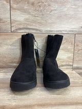 NEW Cat & Jack Holland Shearling Style Boots Black sz 1Y