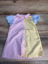 Shein Striped Colorblock Button-Collar Dress sz 2-3T