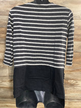 Asos Maternity Striped Shirt Black sz XS