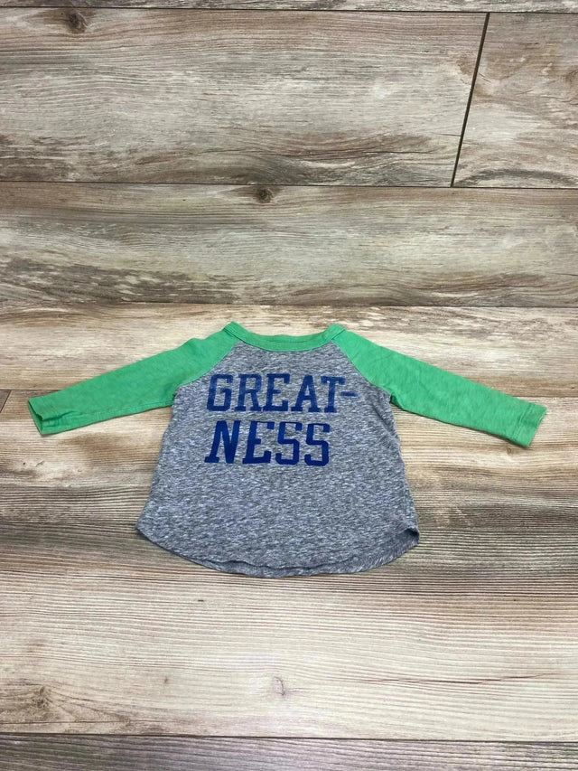 Crewcuts Like Lightning Great-Ness Raglan Shirt Green/Grey sz 2T - Me n Mommy To Be