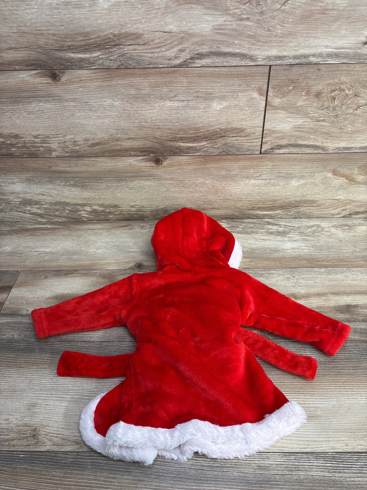 Hudson Baby Plush Santa Robe Red sz 0-9m