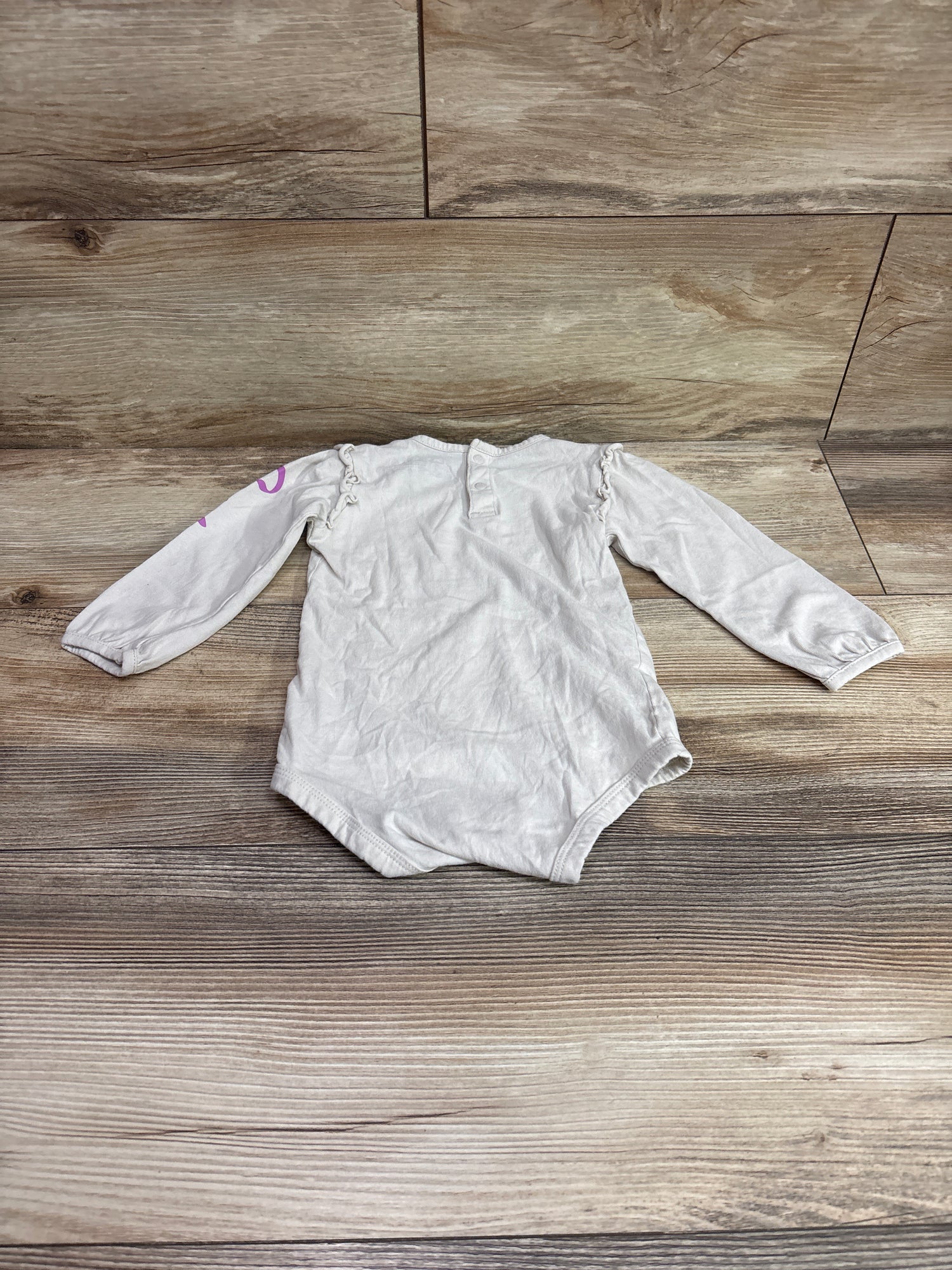 Carhartt Long Sleeve Floral Tractor Bodysuit Beige sz 18m