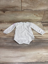 Carhartt Long Sleeve Floral Tractor Bodysuit Beige sz 18m