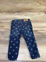 Levi's 710 Super Skinny Star Print Jeans Blue sz 12m