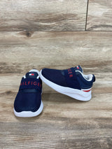 Tommy Hilfiger Signature Stripe Slip on Sneakers Navy sz 6c - Me 'n Mommy To Be