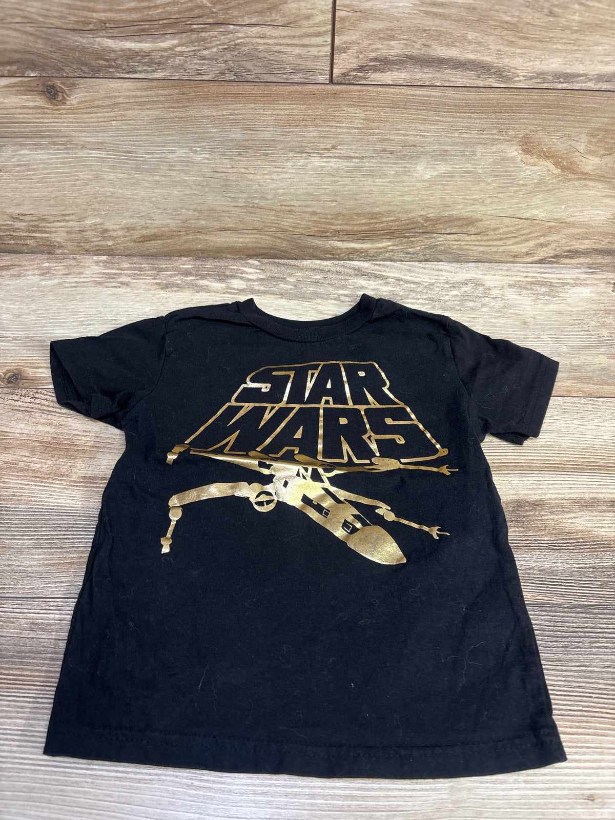 Star Wars Metallic Shirt Black sz 5T