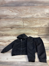Shein 2pc Zip-Up Jacket & Joggers Set Black sz 18-24m