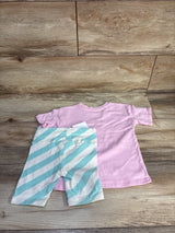 NEW Malibu Barbie 2pc Shirt & Bottoms Pink sz 2T