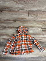 Old Navy Hooded Flannel Orange sz 5T