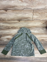 Cat & Jack Henley Pull Over Hoodie Green sz 4T