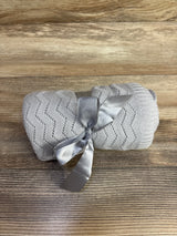 NEW Knit Baby Blanket Grey