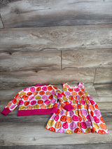 Mila & Rose Don't Worry, Be Hippy Tank Twirl Dress & Satin Jacket Set Pink sz 3T