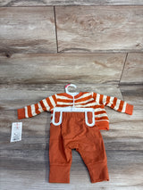 NEW Cat & Jack Striped Sweatshirt & Pants Set Rust sz Newborn