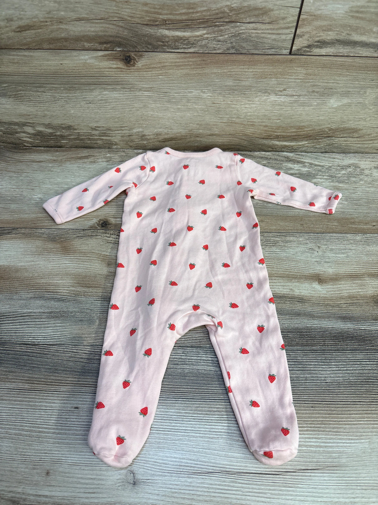Nordstrom Strawberry Print Sleeper Pink sz 3m