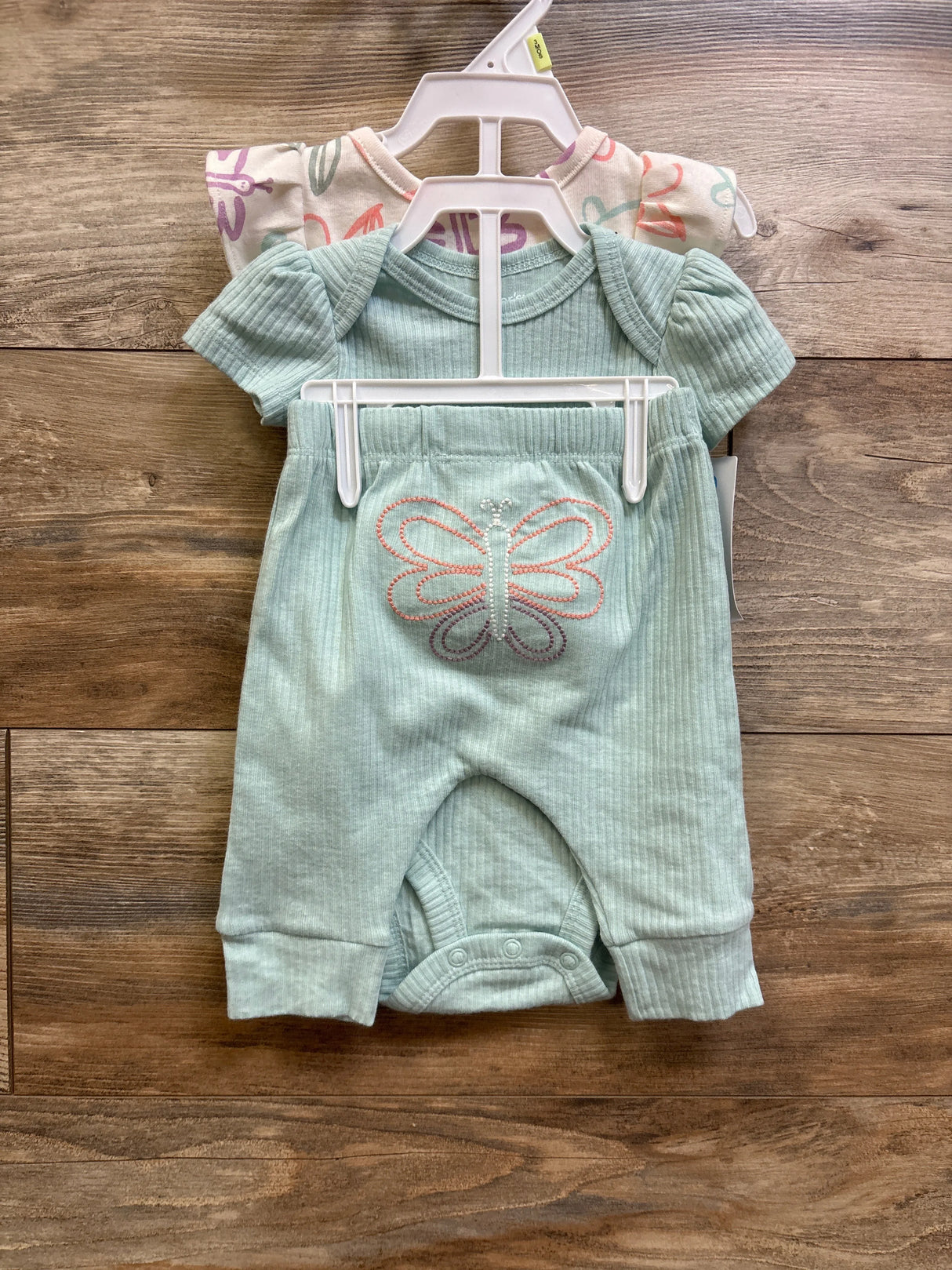 NEW Carter's 3pc Bodysuit Set Ivory sz 3m