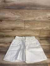 NEW Gap Maternity  7" Maternity Full Panel Denim Bermuda Shorts White sz 33/16R