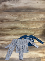 Carter's 3pc Pajama Set Grey sz 2T