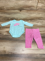 Nike 2pc Logo Bodysuit & Pants Blue sz 6m