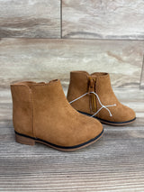 NEW Cat & Jack Penelope Zipper Booties Cognac sz 5c