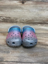 Crocs Classic Gliter Clogs Silver sz 5c