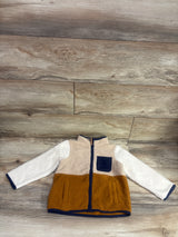Cat & Jack Sherpa Full-Zip Jacket Beige sz 3T