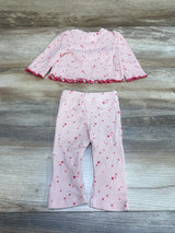 Cat & Jack 2pc Ribbed Star Print Shirt & Leggings Pink sz Newborn