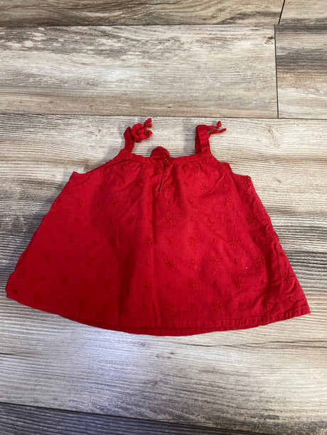 Old Navy Embroidered Top Red sz 3-6m - Me n Mommy To Be
