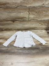 Old Navy Thermal Polka Dot Shirt White sz 3T