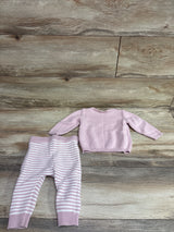 Just One You 2pc Knit Sweater & Pants Set Pink sz 9m