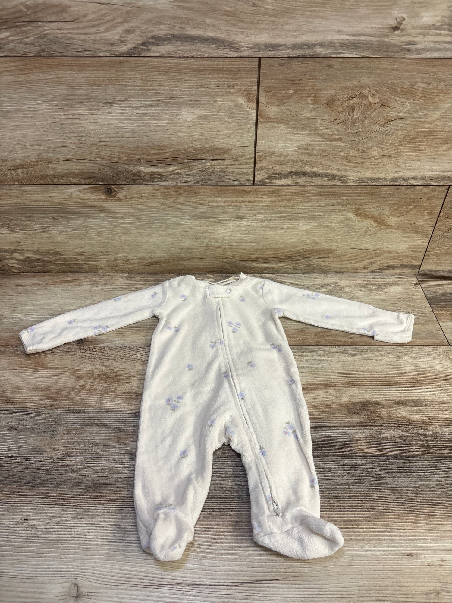 Carter's Terry Cloth Sleeper Cream sz 3m