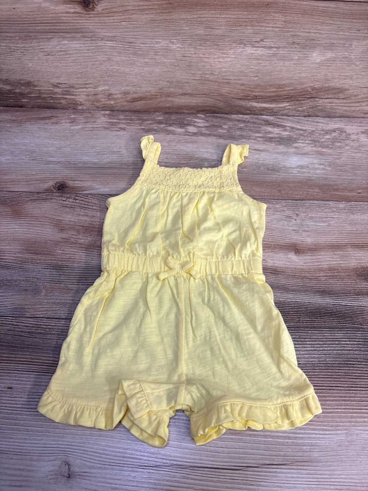 Carter's Sleeveless Shortie Romper Yellow sz 6m
