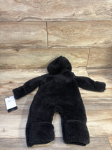 NEW Nike Sherpa Hooded Coverall Black sz 3m