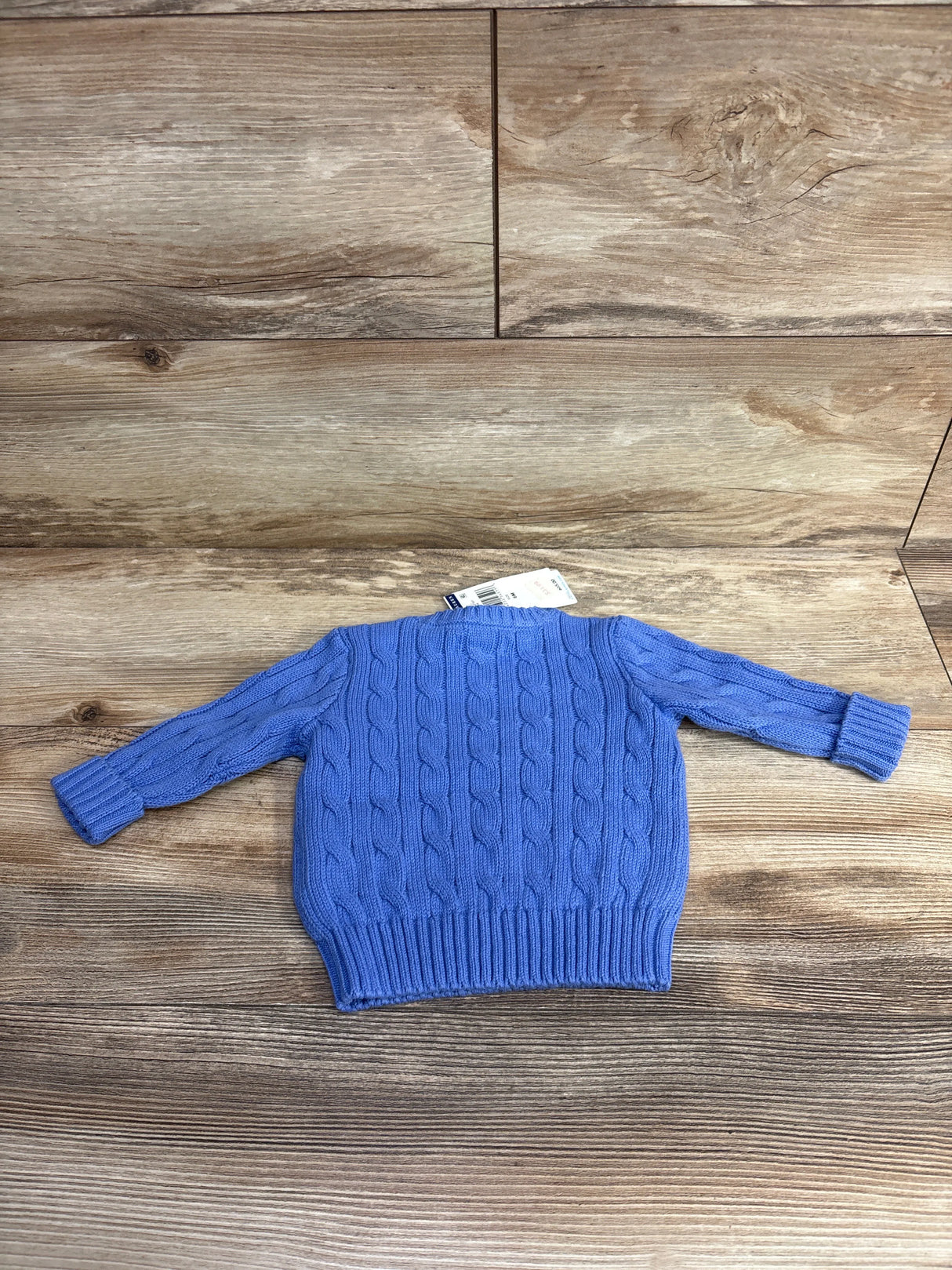 NEW Ralph Lauren Cable-Knit Cotton Sweater Blue sz 6m