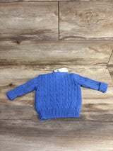 NEW Ralph Lauren Cable-Knit Cotton Sweater Blue sz 6m
