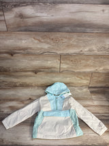 NEW Cat & Jack Colorblock Hooded Windbreaker Cream sz 4T