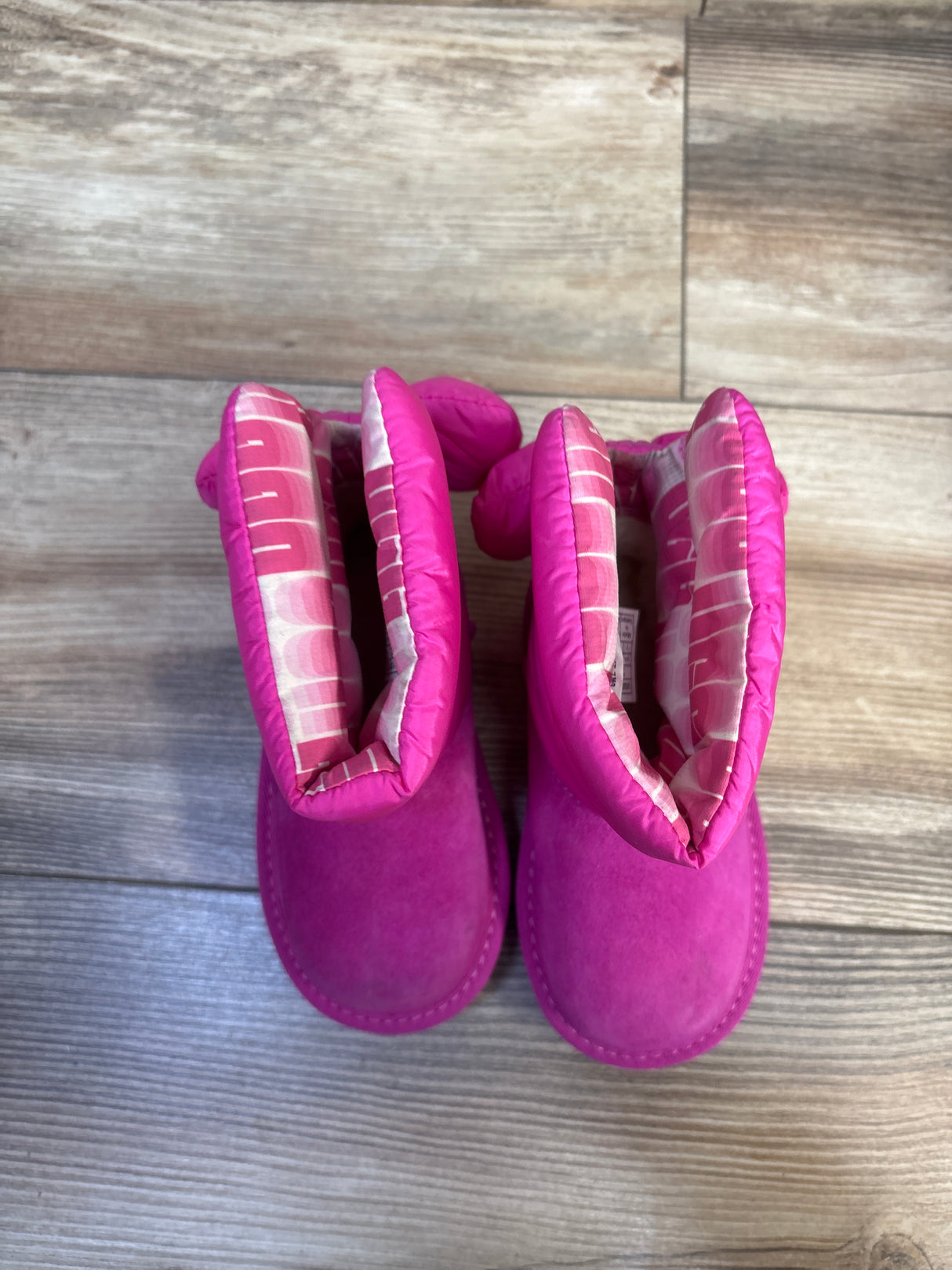 UGG Bailey Bow Maxi Wavelength Boots Pink sz 7c