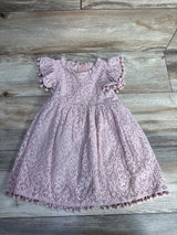 2 Bunnies Textured Pom Pom Dress Pink sz 18m