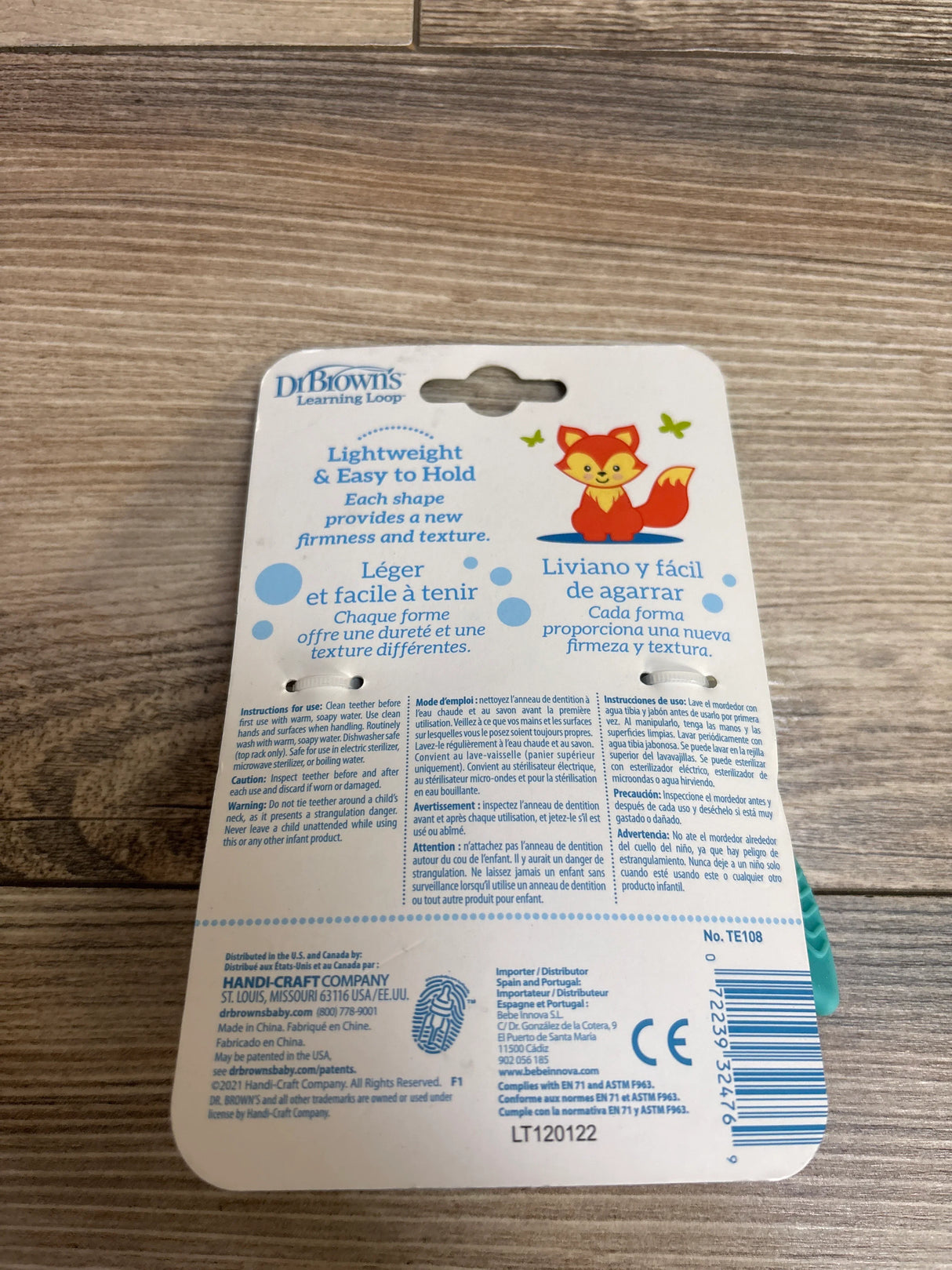 NEW Dr. Brown's Learning Loop Silicone Teething Ring