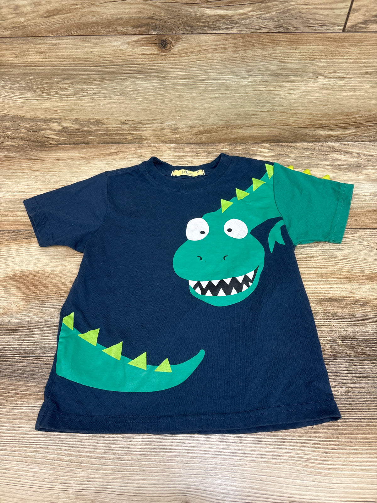 jusTees Dinosaur Shirt Navy sz 3T