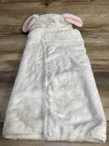 Pottery Barn Kids Faux Fur Bunny Hooded Towel White sz 0-24m