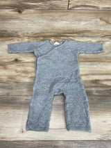 Burt's Bees Baby Organic Cotton Quilted Jumpsuit Grey sz 0-3m