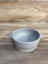 UpwardBaby Silicone Bowl with Suction, Grey