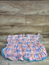 Cheeky Plum Ruffle Swim Cover in Wild One sz 4/5T