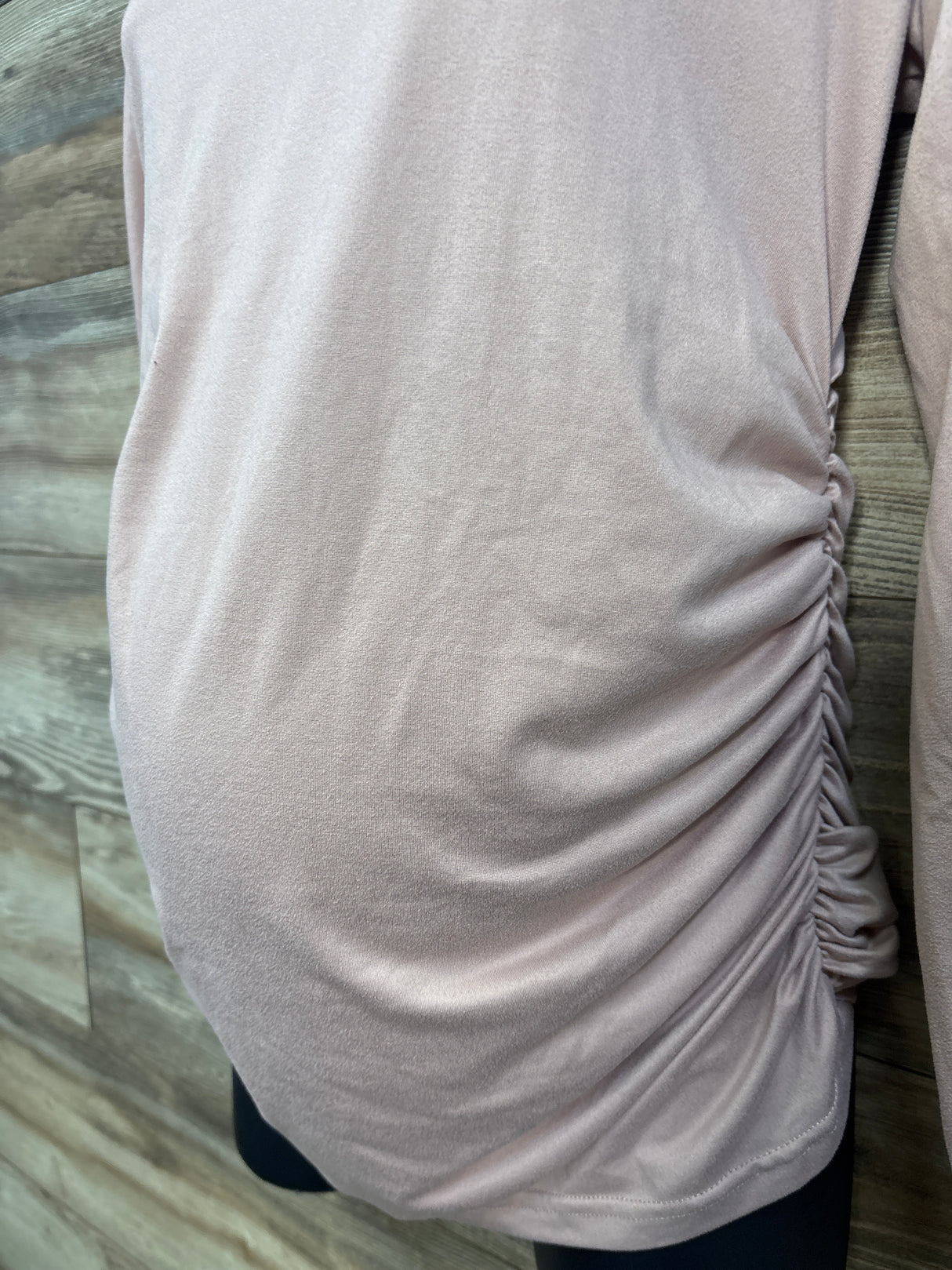 Ekouaer Ruched Shirt Pink sz Medium