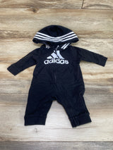 Adidas Logo Hooded Coverall Black sz 3m