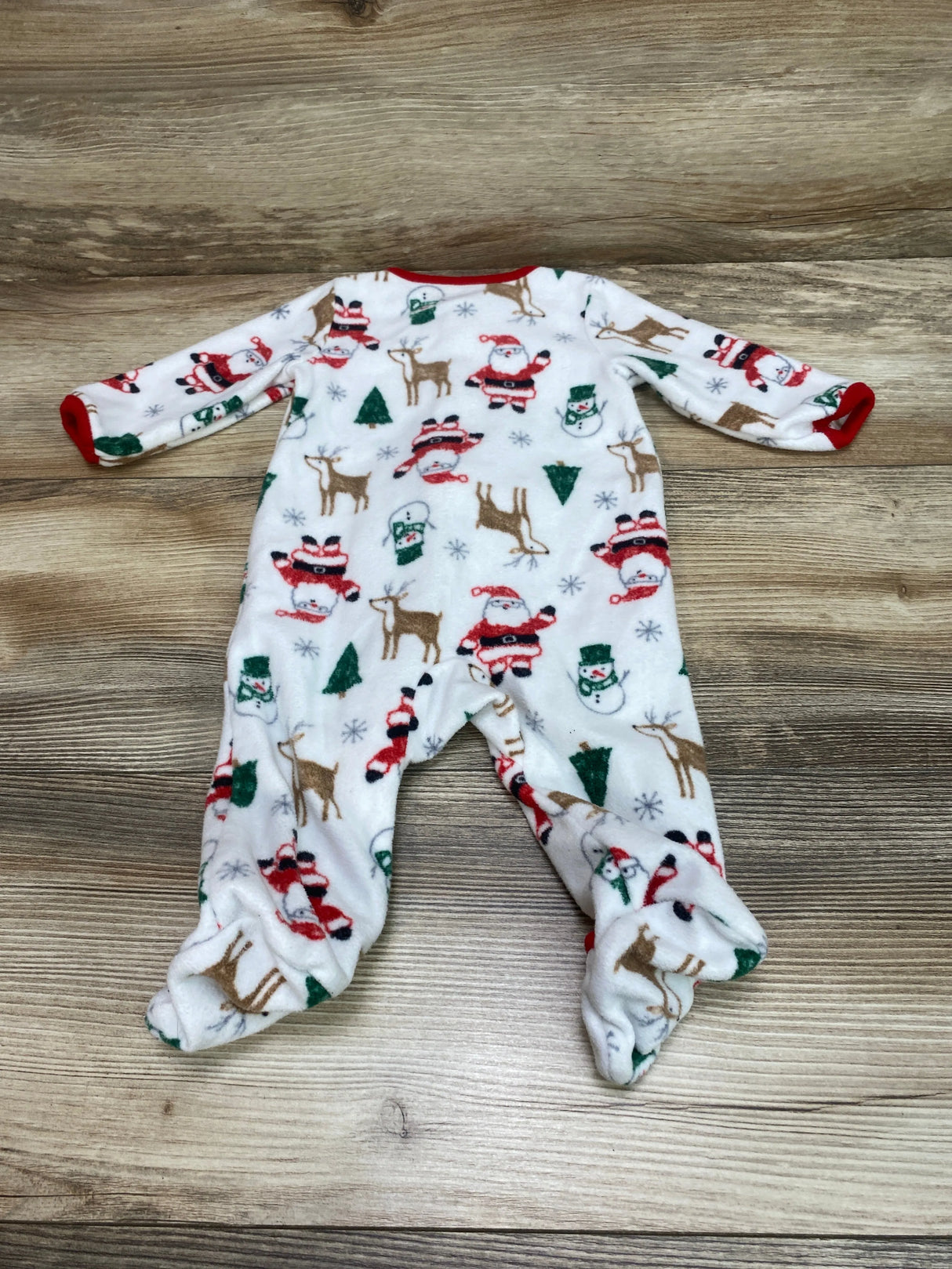 Just One You Santa Blanket Sleeper White sz 3m - Me n Mommy To Be