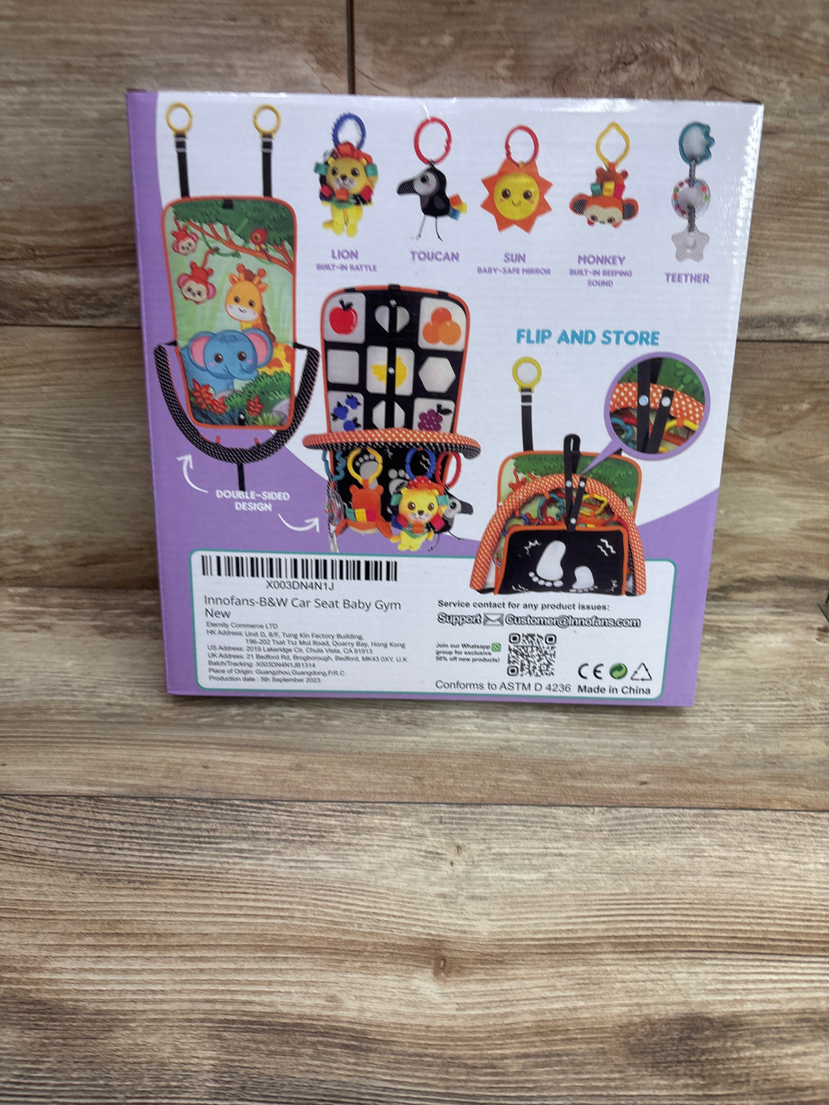 NEW Innofans Car Seat Kick & Play Activity Center