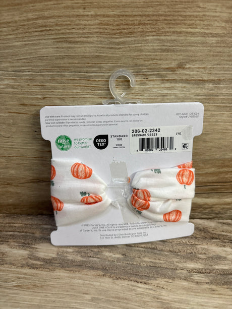 NEW Just One You Pumpkin Headband White - Me n Mommy To Be