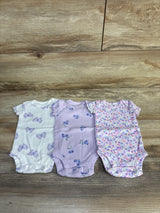Just One You 3pk Bodysuits Purple sz Newborn