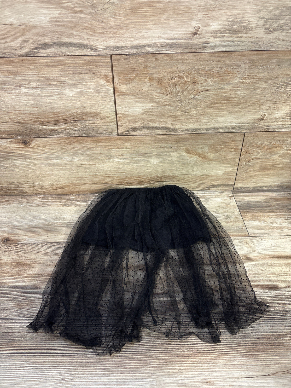 Shein Long Tulle Skort Black sz 2T